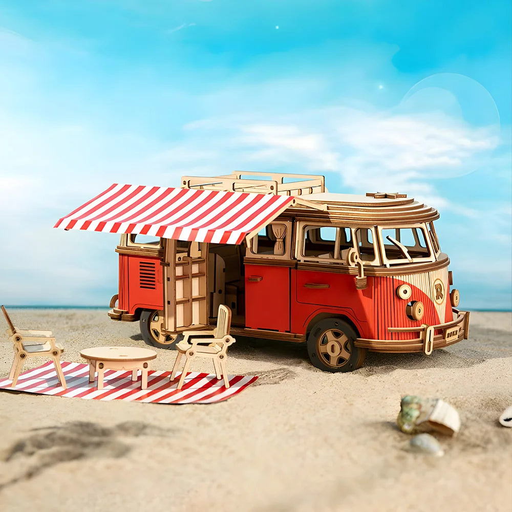 Puzzle en Bois 3d | Mini Bus