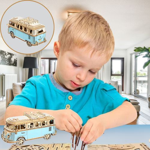 Puzzle en Bois 3d | Mini Bus