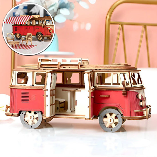 Puzzle en Bois 3d | Mini Bus